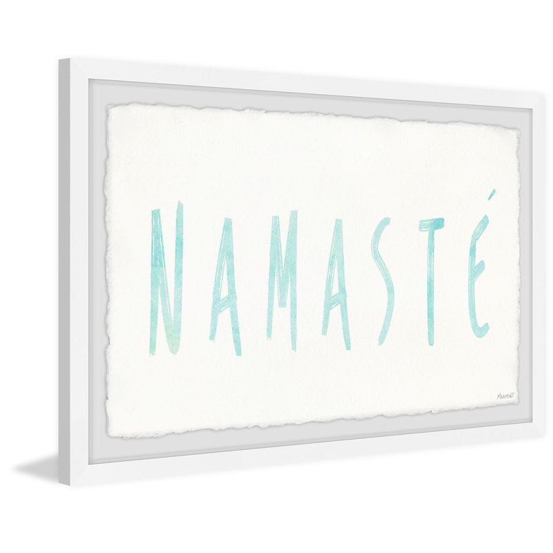 Namaste IV-reproduction sur papier encadrée, H 20 po x l 30 po x P 1,5 po