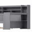 Wooden Daybed With Storage Shelves, Multi-Functional Bed With Trundle Bed And  Study Desk-1333768721