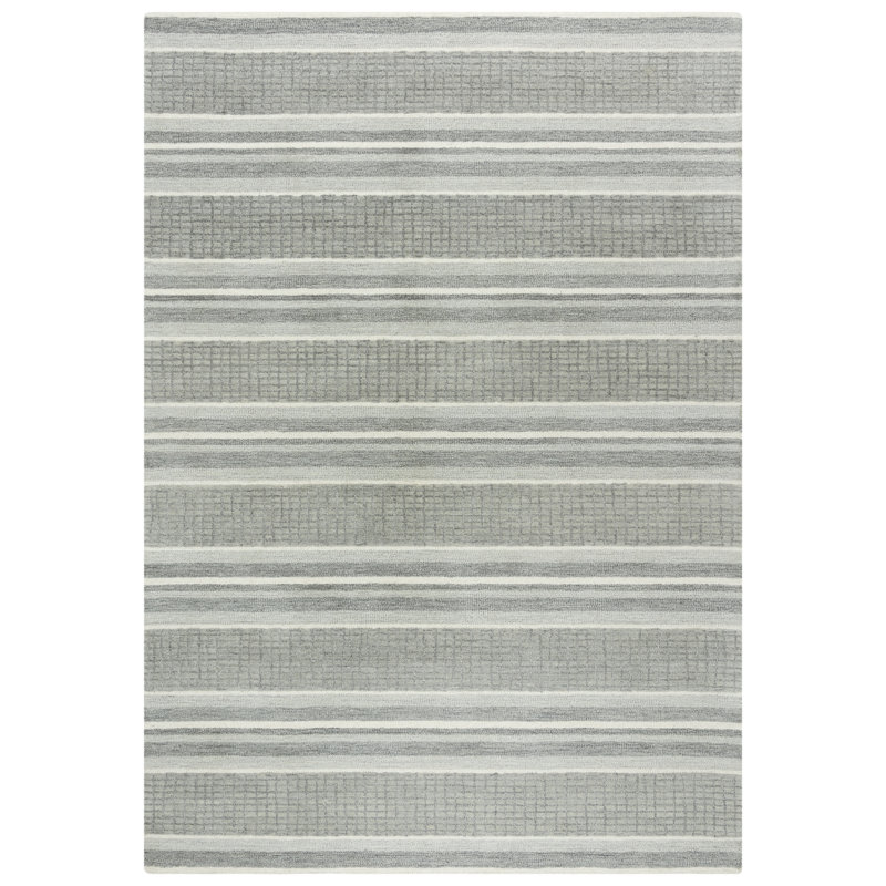 Wool Striped Indoor Rug, Rectangle 7'9" x 9'9"