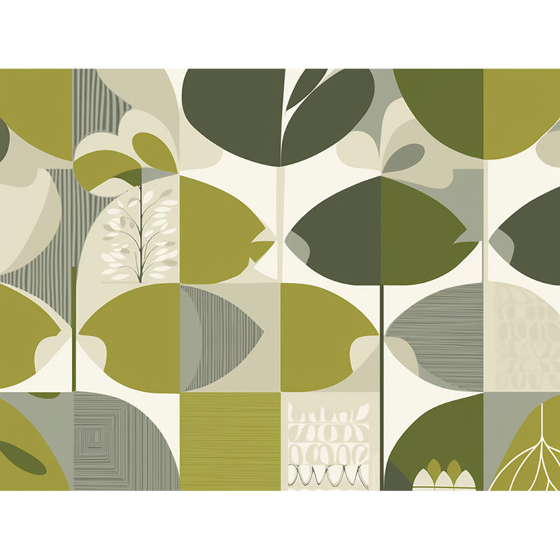 Funky Bedding, Green/Gray Abstract, King Comforter