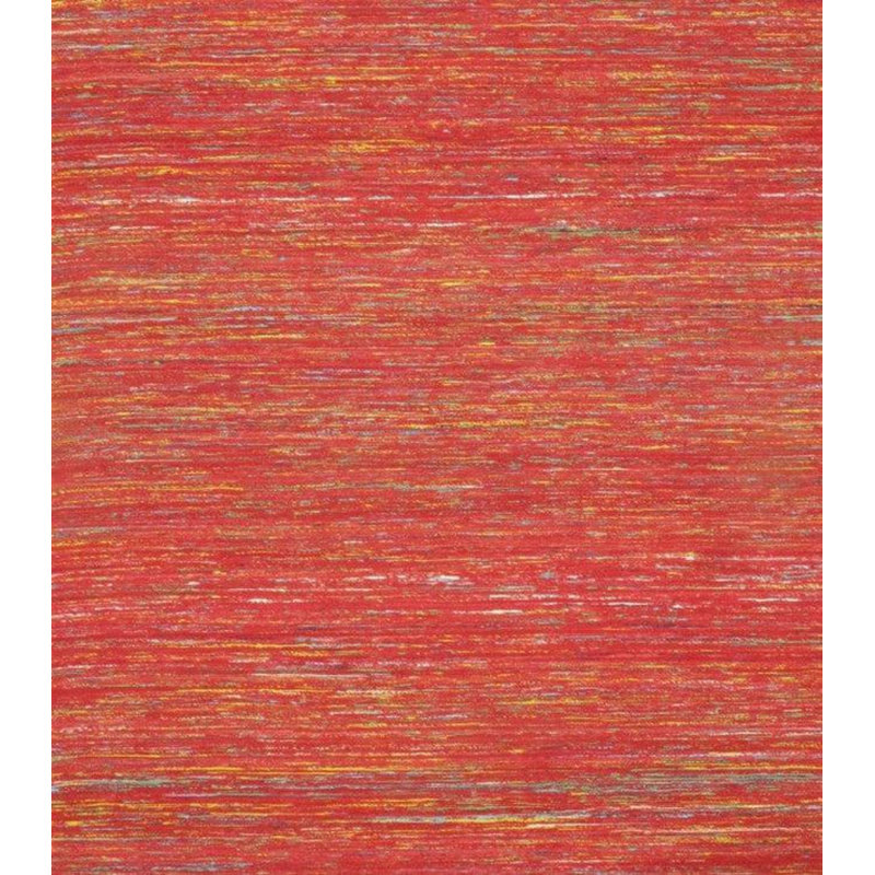 Canvello Red Sari-Silk Modern Flat Weave Rug (5 Sizes Available)