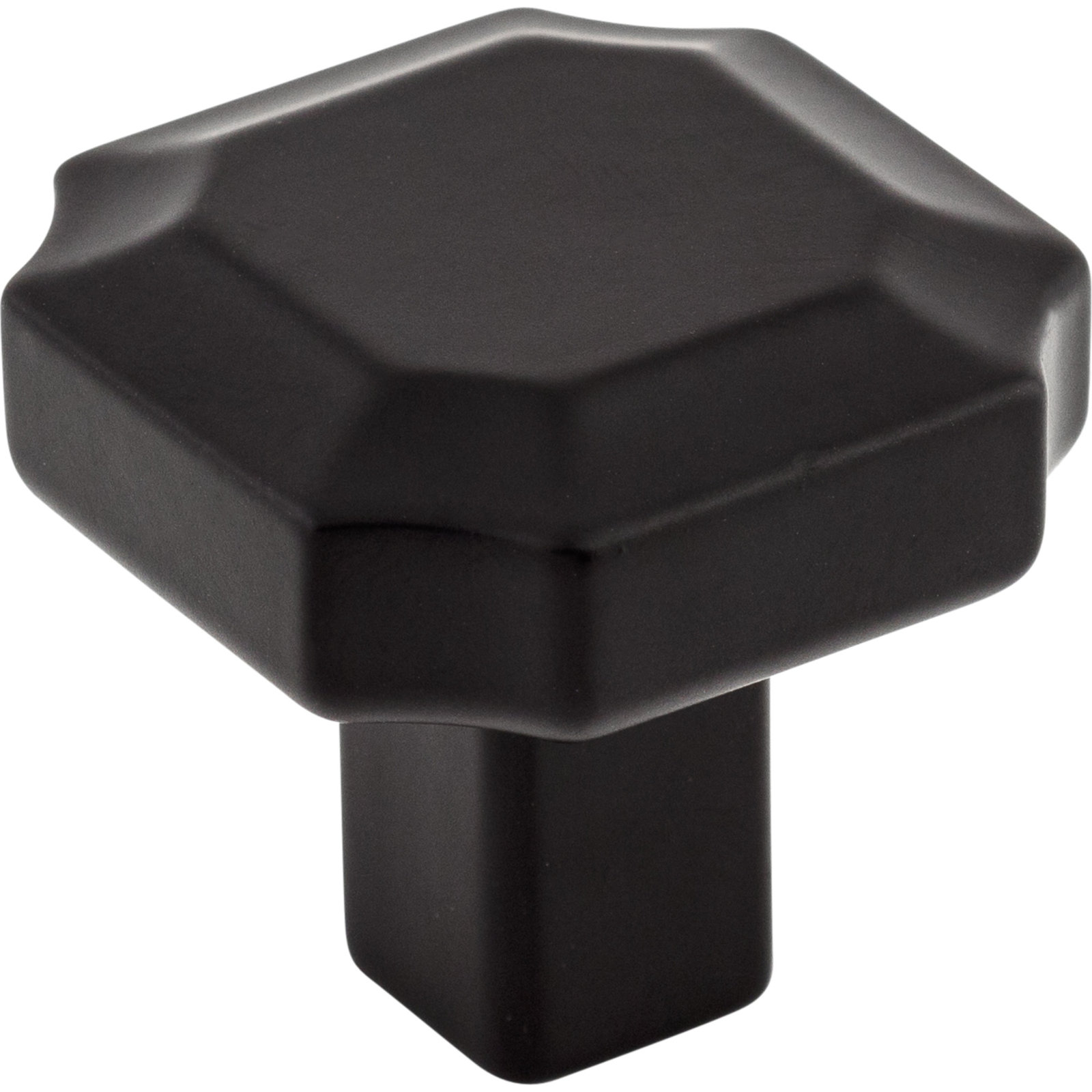 Davenport Geometric Cabinet Knob, Flat Black