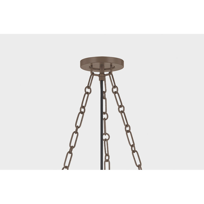 Paradigm Pendant by Lauren Liess x Troy, 25.75" H x 4.75" W x 0.75" D, 25W, Bronze