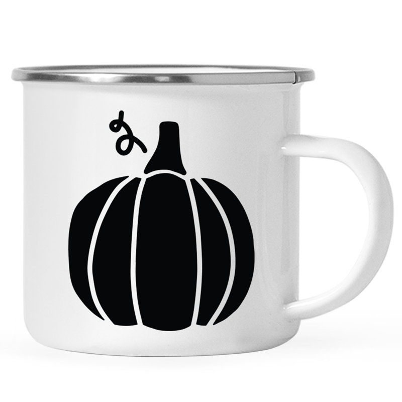 Drôle d'Halloween 11 oz Hayatul Brayden Studio® Tasses à café en acier inoxydable Campfire