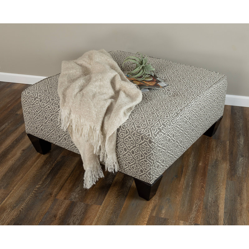 Repose-pieds Alcott Hill® Zaid, Gris / blanc