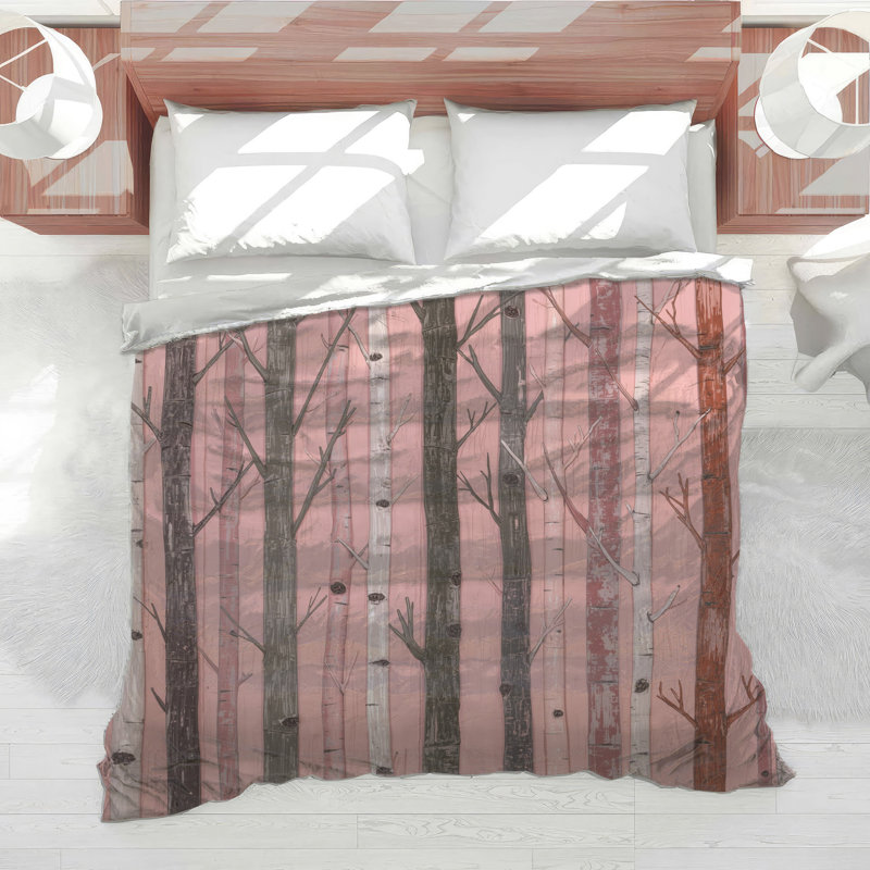 Tall Birch Trees Comforter, Twin