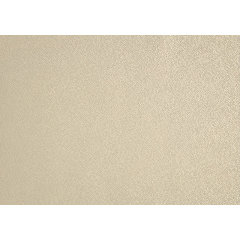 Fauteuil d'appoint en cuir beige avec dossier pliable et détails de fauteuil contemporain, Beige