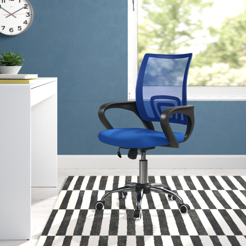 Chaise de bureau Cotner, Bleu