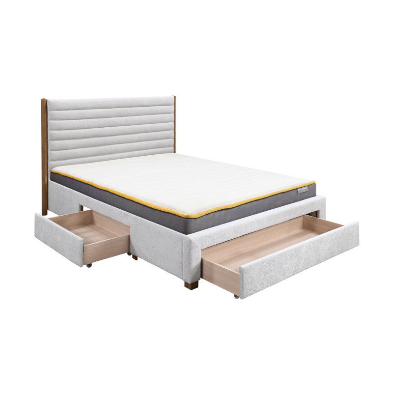 Taion Bed Grey, Double 
