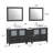  Wooden 84" Double Bathroom Vanity Set with Mirror-27042789