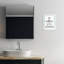 «No Selfies In Bathroom», plaque murale avec lettrage et doublure