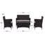 Mckeever 4 - Person Patio Conversation Set with Cushions-38813278