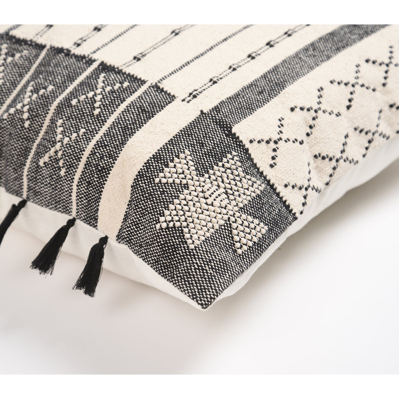 Kahmal Tassels Cotton Pillow Cover