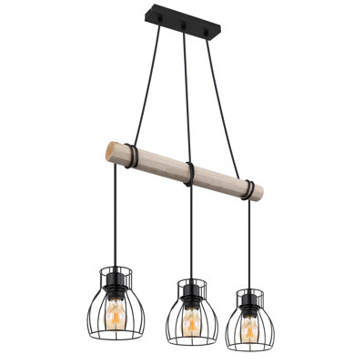 Alaitz 3 - Light Black Kitchen Island Pendant