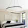 Keahi 1-Light  Wi-Fi Smart Modern Chandelier Led Pendant Goolge Home Echo Voice Control with Remote