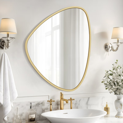 Mateus Irregular Aluminum Framed Tempered Glass Wall Mirror