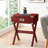 Red 1-Drawer End Table Side Table-766962442