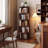 5 Tier Rotating Bookshelf, 360° Display Round Spinning Bookshelf, Space-Saving, Small Space Rotating Bookshelf Tower For Bedroom, Living Room, Home, Office-2051935634-2056103646