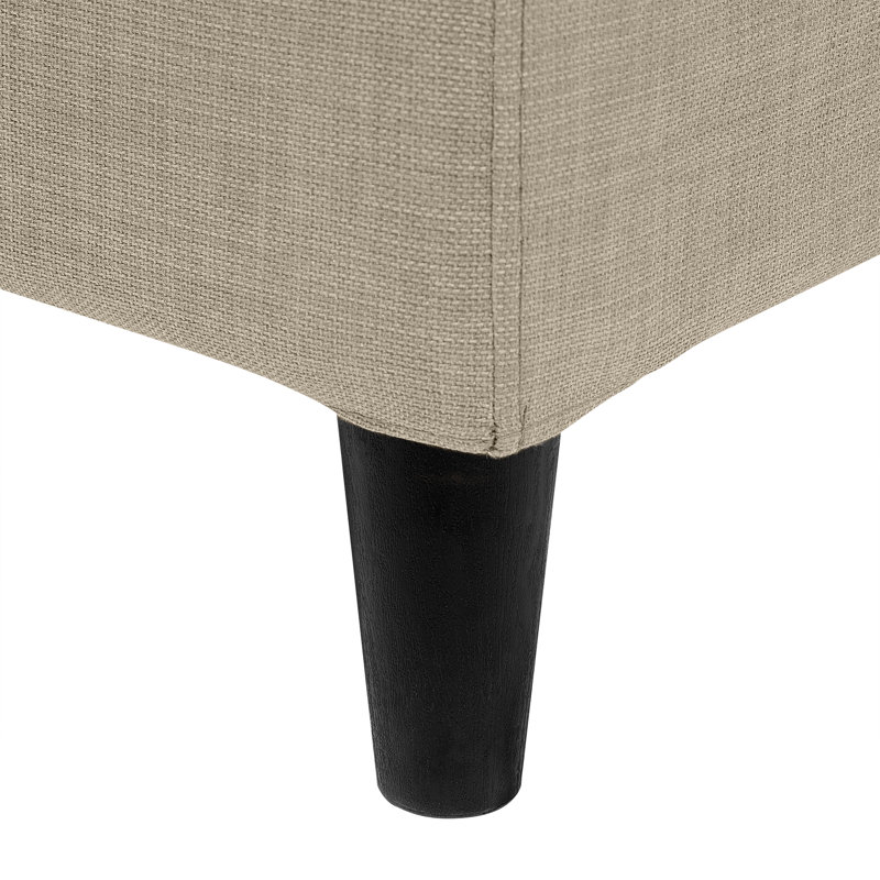 Xzavier Upholstered Bed, Beige, European Kingsize (160 x 200 cm)