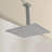 1-Spray Patterns With 2.5 GPM 9.84 In. Ceiling Mount Fixed Shower Head In Brushed Nickel