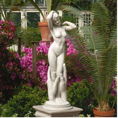 Outdoor Decoration Marble Bust Statue Women Nude Body Sculpture