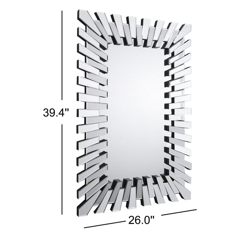 Pomfret Rectangular Wall Mirror, 100cm x 66cm