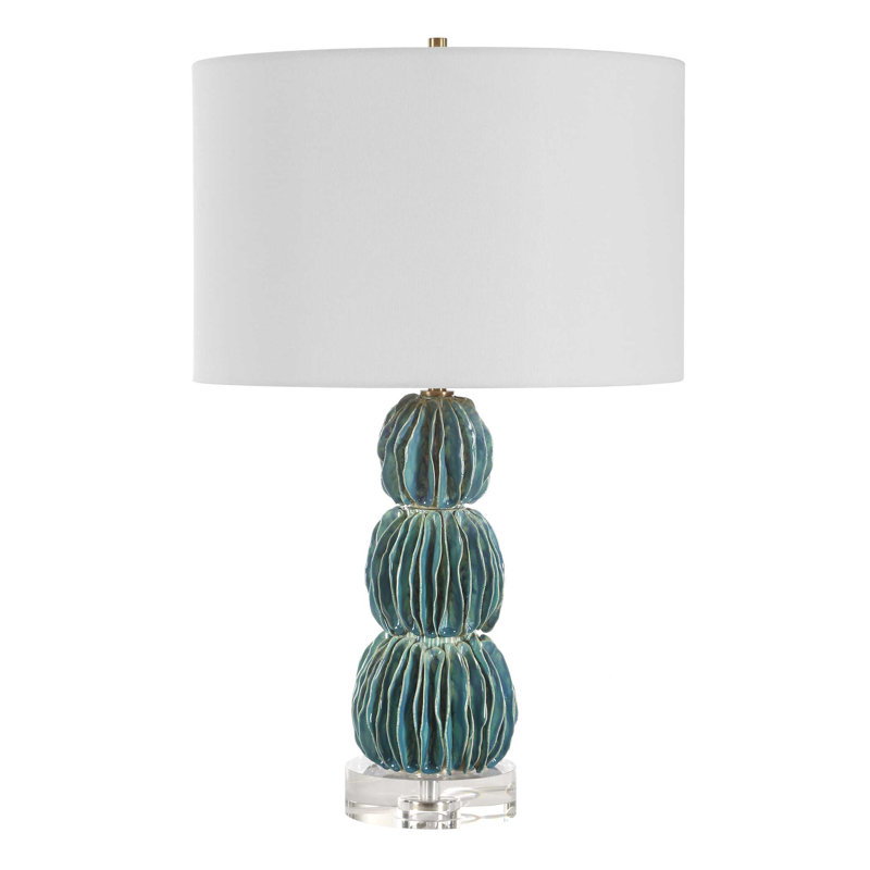 Lampe de table bleu sarcelle Uttermost Bonaire