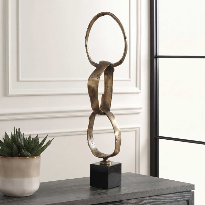  Sculpture anneau en laiton Loopform