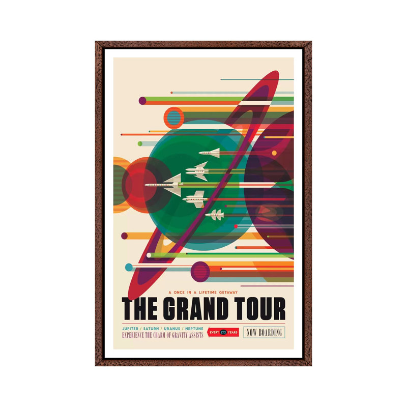 The Grand Tour by Nasa - Print on Canvas, 152.5 cm H x 101.5 cm W, Classic Wood Floater Framed