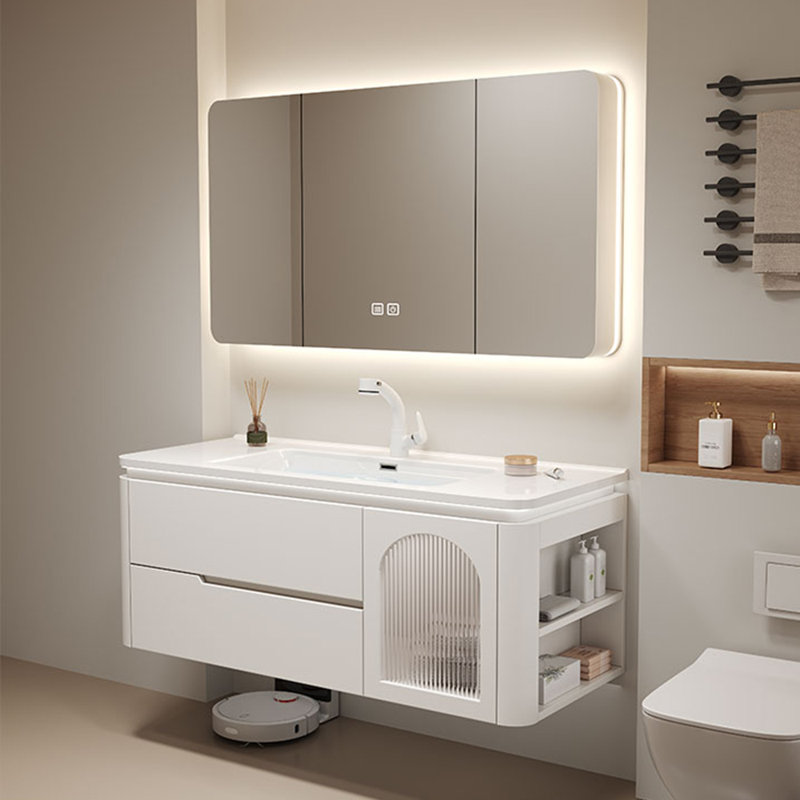 Modern cream style bathroom cabinet