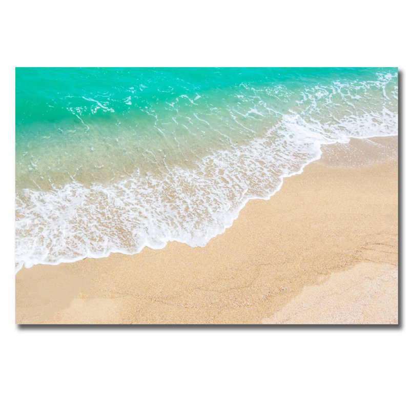 Sandy Beach Print, 16" H x 20" W x 1.5" D, Acrylic