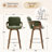 Modern Upholstered Swivel Counter Height Bar Stool-790832280