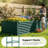  8x4x2 ft Heavy Duty Raised Garden Bed Galvanized Steel Metal Deep Planter Box with 2 Tomato Cages for Outdoor Gardening Green-536763145