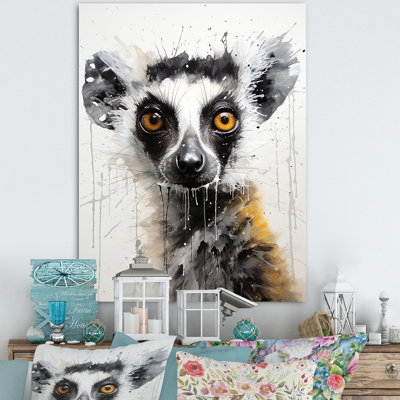 «Curious Meercat Portrait», reproduction sur toile