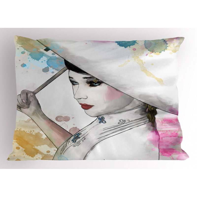 Umbrella Polyester Sham Set, King