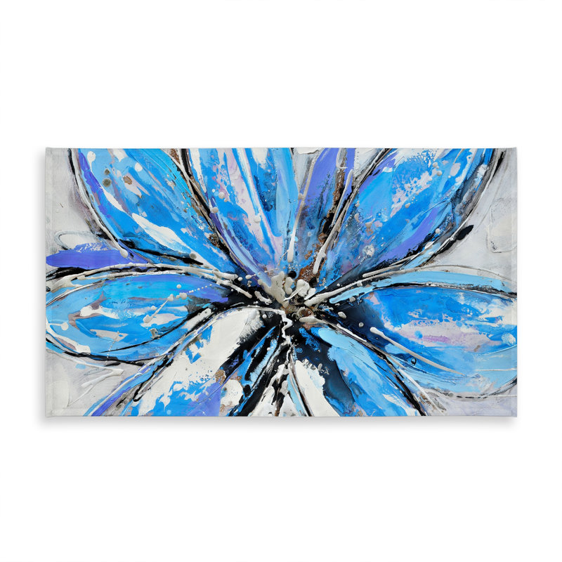 Blue Flower Botanical Tablecloth - Indoor/Outdoor Home Decor