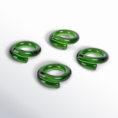 Over and Back Glass Napkin Rings