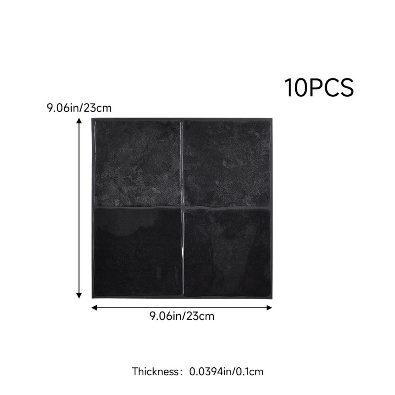 10Pcs Self-Adhesive Wall Tile Stickers