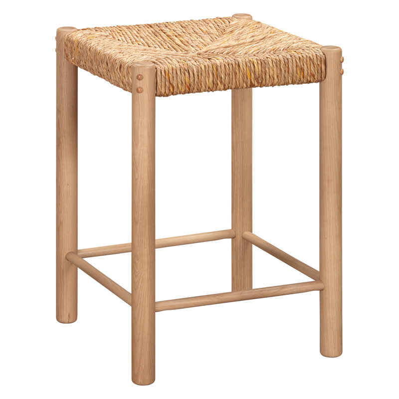 Nadia Bar Stool with Solid Wood Frame