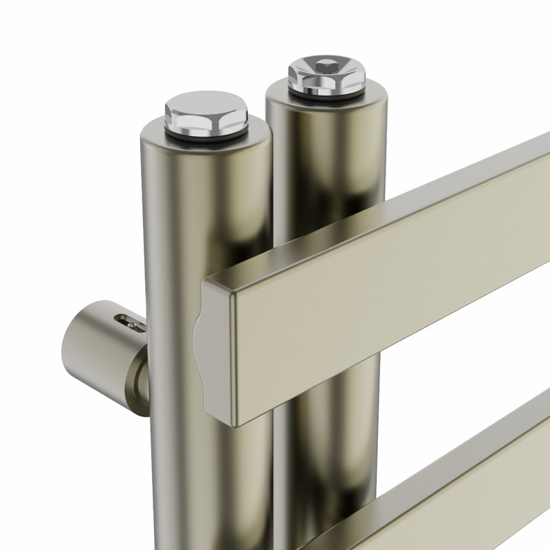Briac Designer Towel Rail Heated Towel Rails, Brushed Brass