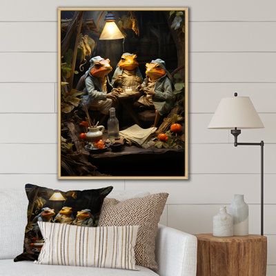 Grenouille, monarchie I sur toile