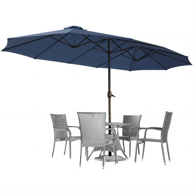 Crosspointe 180'' Rectangular Market Umbrella