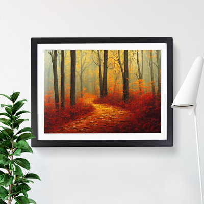 The Evocative Autumn Forest - Single Picture Frame Print