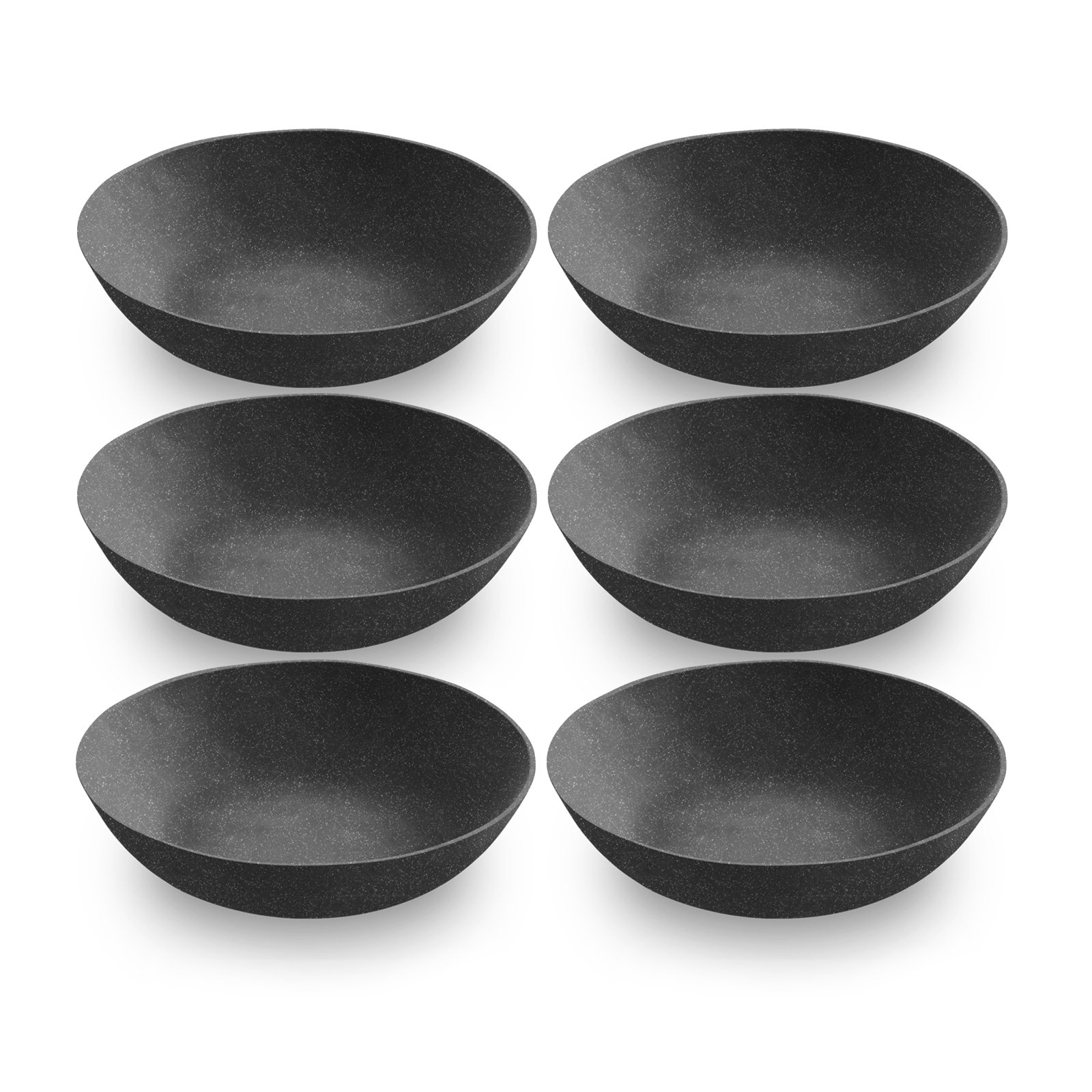 Laya Melamine Pasta Bowl, Black