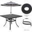 4 - Person Patio Dining Set with Square Table , Cushions Included