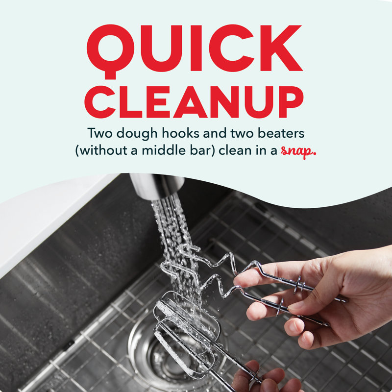 Dash Mixers 6 Speed 2.5 Qt. Stand Mixer, Red