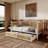 Traditional Style Rattan Daybed With 2 Drawers For Limited Space, Guest Room, No Box Spring Needed-1937376943-1937376942