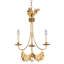 Mini-lustre doré rustique doré antique à 3 lumières Axlan Sweet Olive