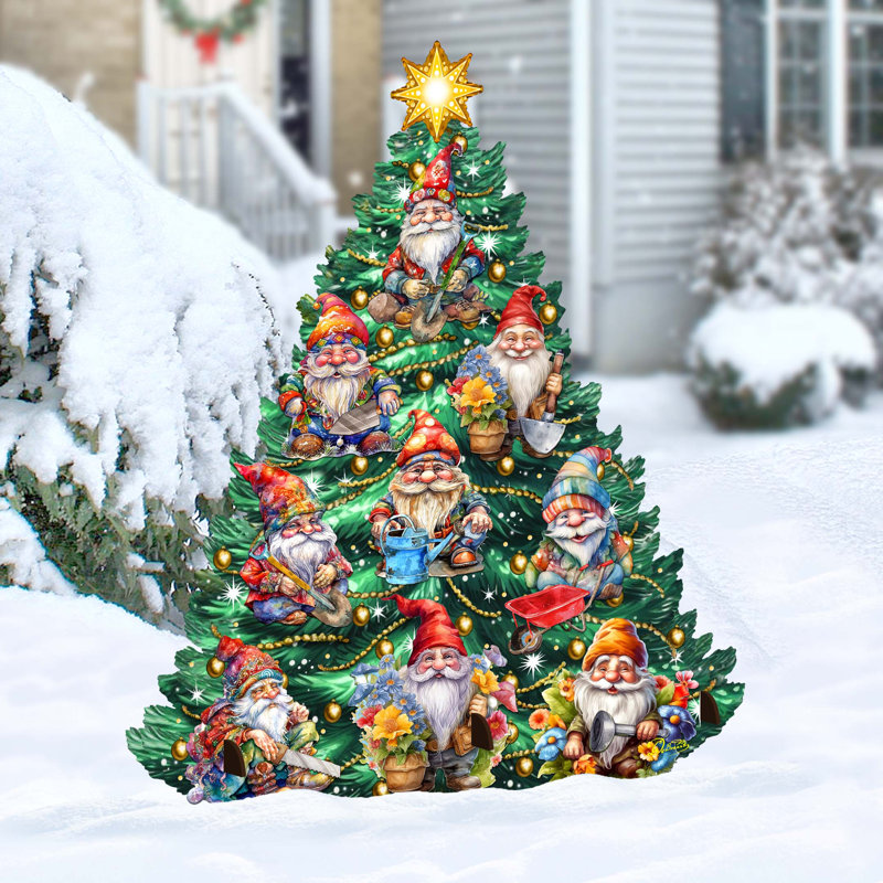 Décoration de Noël d'intérieur en bois pour arbre de Noël gnomes sur le thème par g. Debrekht - Décorations de Noël