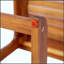 Table d'appoint en forme de C en bois d'acacia Ashwell, durable et polyvalente pour les espaces de vie modernes